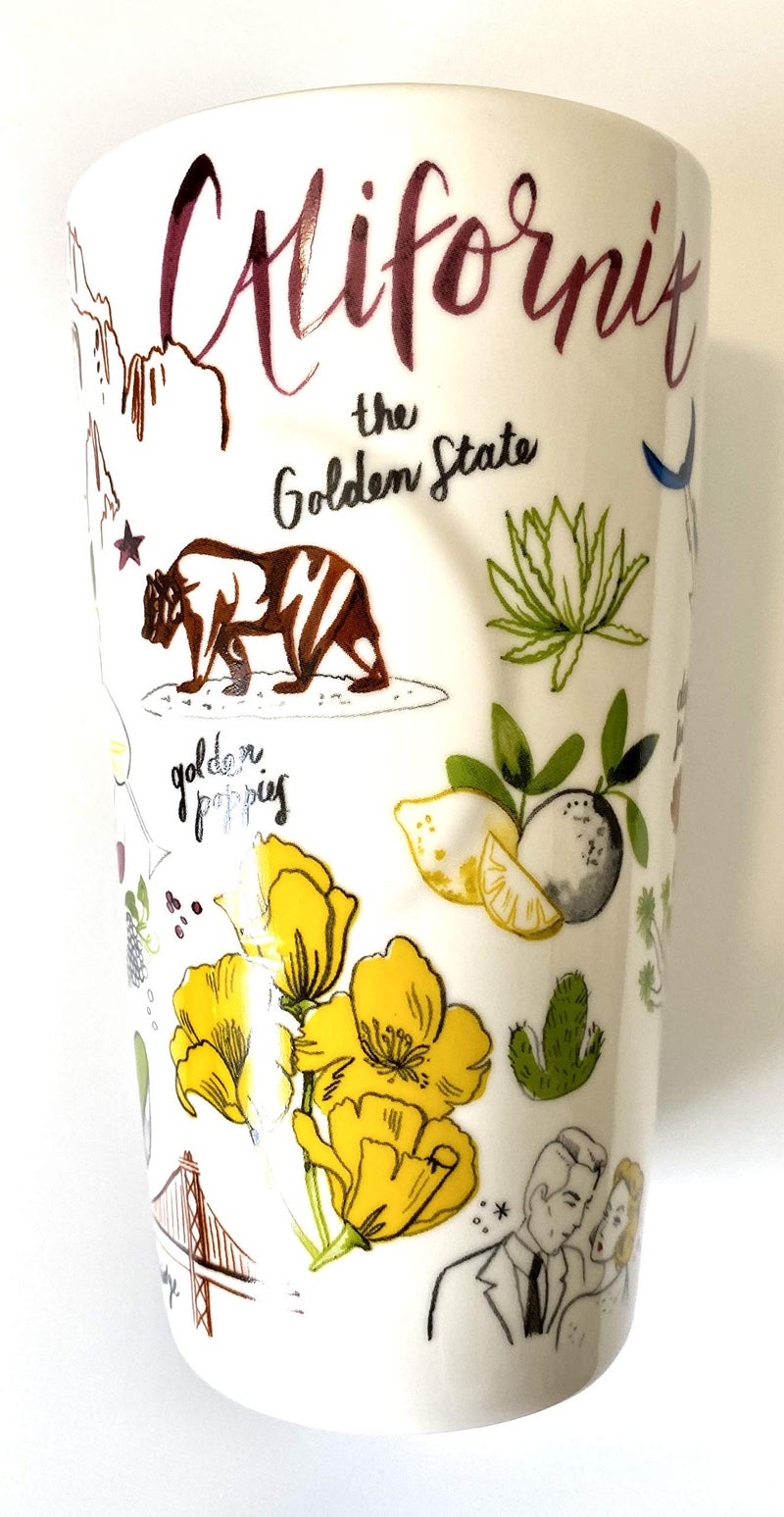 Starbucks California Double Walled Ceramic Travel Traveler Coffee Mug - 12 Oz - Image 1